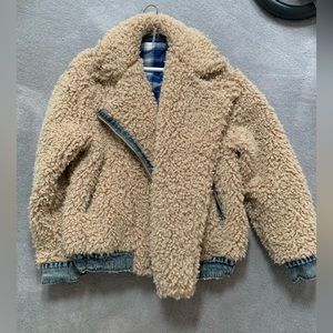 Free People Teddy Moto Jacket NWOT